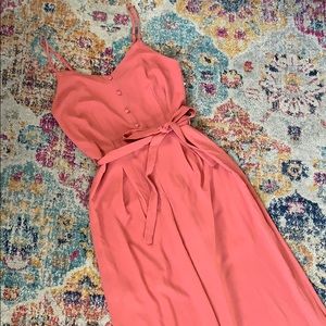 Coral Wide Leg Jumpsuit